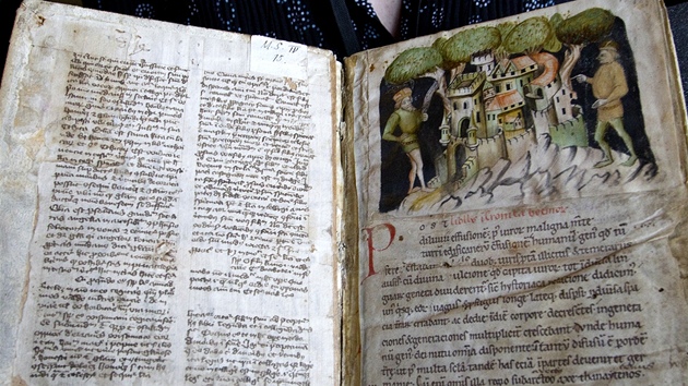 Národní muzeum vystavilo Budyínský rukopis Kosmovy kroniky.