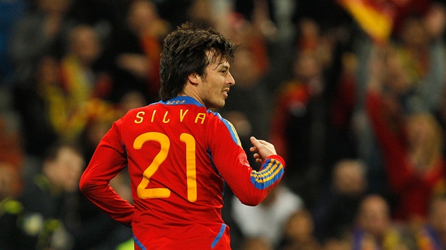 OLÍK. David Silva svým gólem do kolumbijské sít ukonil panlskou sérii tí pípravných zápas bez vítzství.