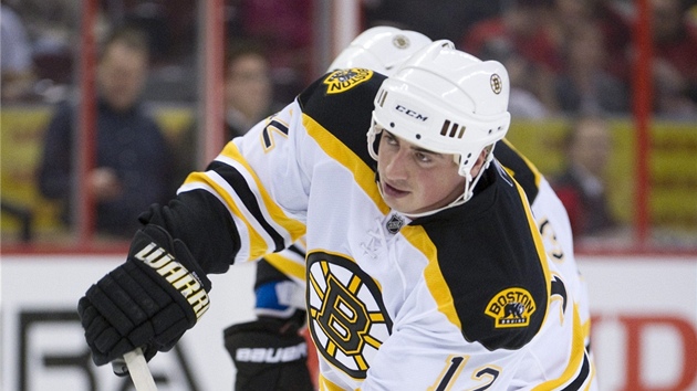 Tomá Kaberle v dresu Bostonu Bruins.
