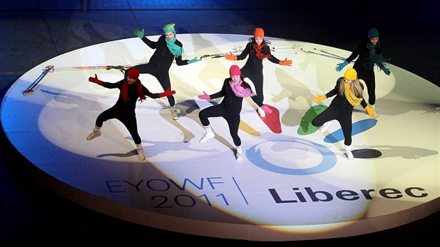 Záv�re�ný ceremoniál olympiády mláde�e v Liberci.
