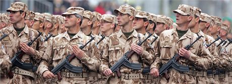 Armáda chce získat nové maskáe s pomocí NATO. Zásoby jim rychle docházejí. Ilustraní snímek