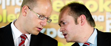 Bohuslav Sobotka a Michal Haek