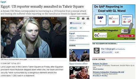 On-line vydání britského deníku The Daily Telegraph informuje o sexuálním