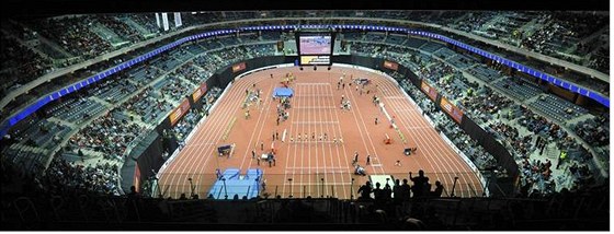 Takhle vypadala O2 arena pi Mítinku svtových rekordman v roce 2009.