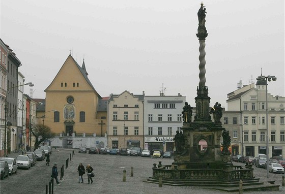 Mariánský sloup na olomouckém Dolním námstí.