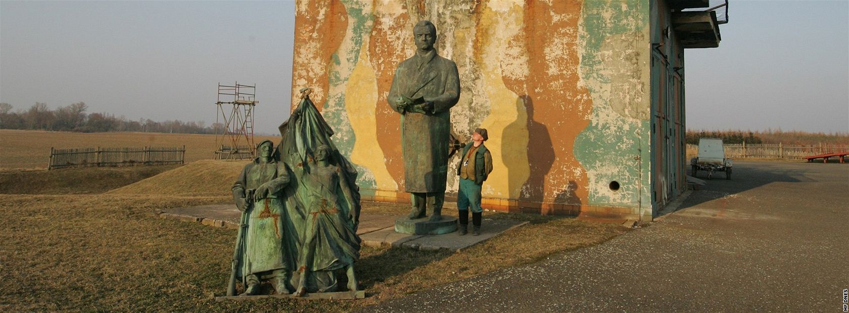 Socha Klementa Gottwalda v Hradci Králové  Ruseku