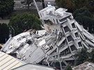 Msto Christchurch na Novém Zélandu po zemtesení. (22.2. 2011)
