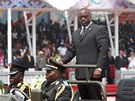 Kongo - 50. výroí nezávislosti. Píjezd prezidenta Josepha Kabily na vojenskou pehlídku. Kinshasa, 30. ervna 2010