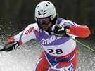 eský lya Filip Trejbal ve slalomu na mistrovství svta