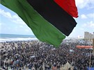 Zábry z libyjského Benghází, jak je zveejnila agentura AP. Ta zárove uvedla, e nemá, jak informace o snímku ovit (21. února 2011)