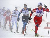 V ELE. Marit Bjrgenov vvod vlku ve skiatlonu na mistrovstv svta v Oslu.