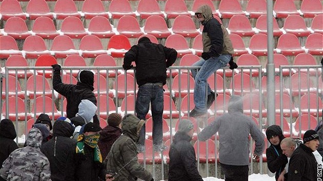 ádní fanouk na stadionu ped zápasem 1. FC Brno s Baníkem Ostrava