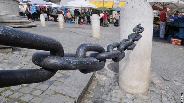 Kana Parnas na Zelném rynku v Brn se stala cílem útoku vandal