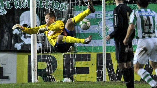 Bohemians 1905 - Píbram: Luká Krbeek inkasuje