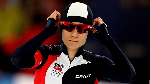 Martina Sáblíková po dojetí závodu v rychlobruslení na 1 500 metr�.