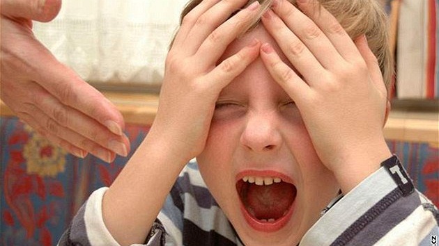 Trestání d�tí. Ilustra�ní foto.