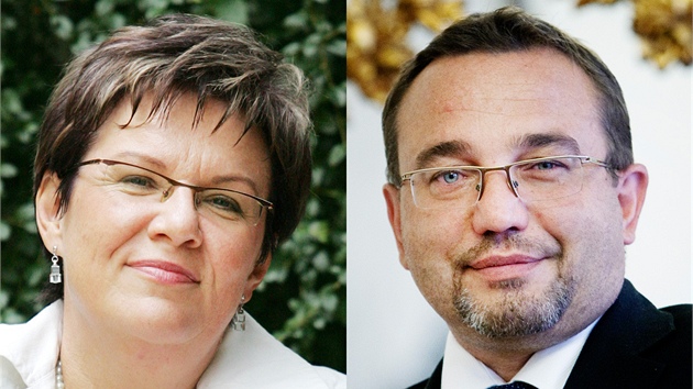 Dana Kuchtová a Josef Dobe�.