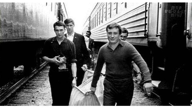Na brigád v SSSR v srpnu 1967 (Jan Palach vlevo s fotoaparátem)