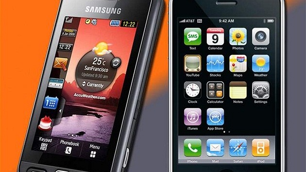 iPhone 3GS a Samsung Jet