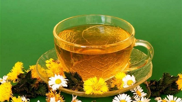 Není nad čerstvý jarní bylinkový čaj (v tomto případě z výhonků kopřiv, květů podbělu a sedmikrásek)