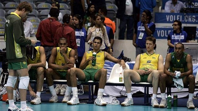 Smutní volejbalisté Brazílie