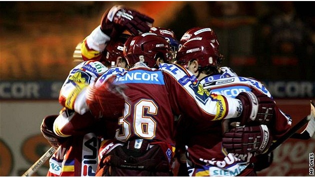 Hokejová Sparta se raduje