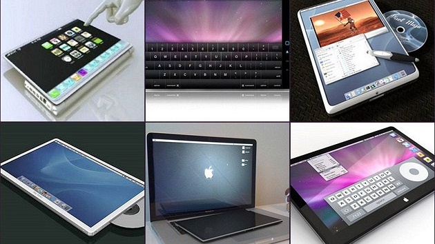 Apple tablet - rzné odhady a montáe, jak by mohl vypadat