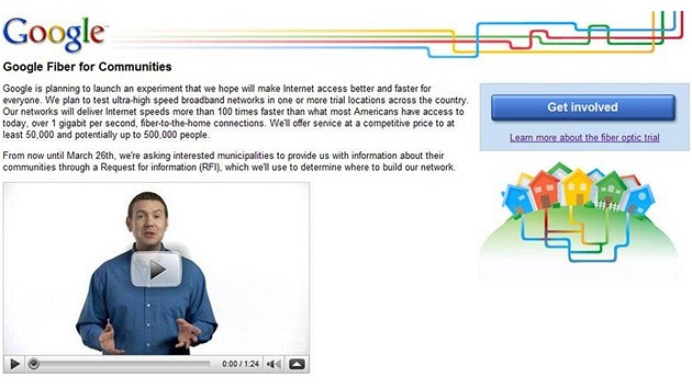Google plánuje vysokorychlostní pipojení