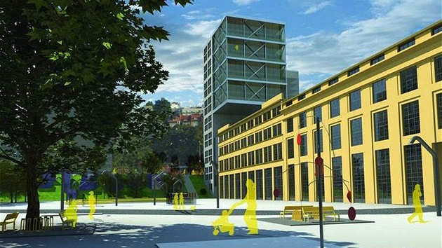 Starou tovární budovu doplnily obytné v�e