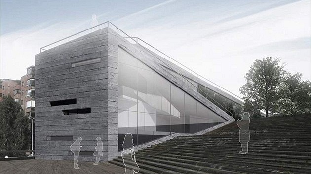 Stavba vyu�ívá sva�itý pozemek