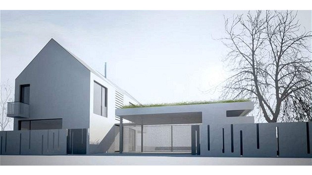 Rodinný d�m se sedlovou st�echou vychází z �eského venkovského stavení 