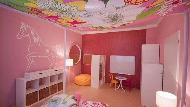 Bílý k�� na zdi  se stal hlavní výzdobou pokoje