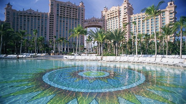 Luxusní hotel Atlantis Bahamy na ostrově Paradise na Bahamách