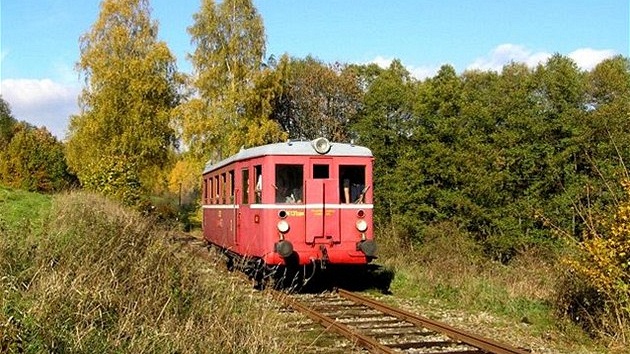 Historický motoráek na Zubrnické lokálce