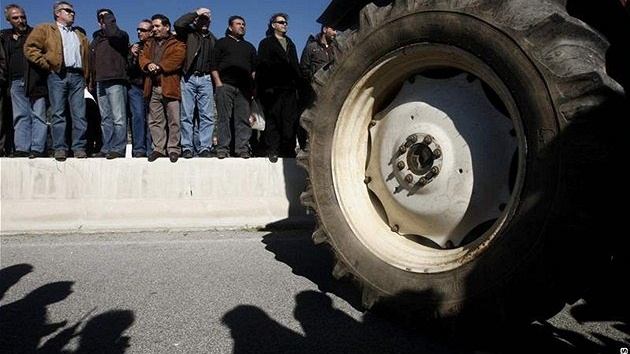 Farmái z Kréty se vylodili v ecku