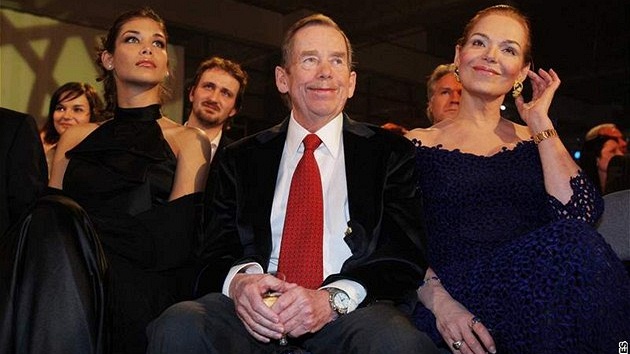 Exprezident Václav Havel s manželkou Dagmar - Česká Miss 2009