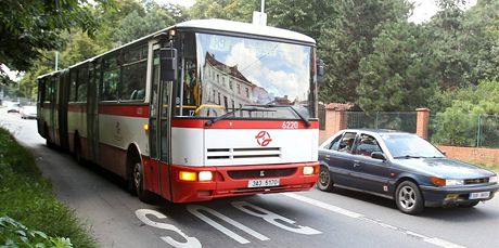 Vyhrazené jízdní pruhy pro autobusy mají krom jiného etit ivotní prostedí. Ilustraní foto