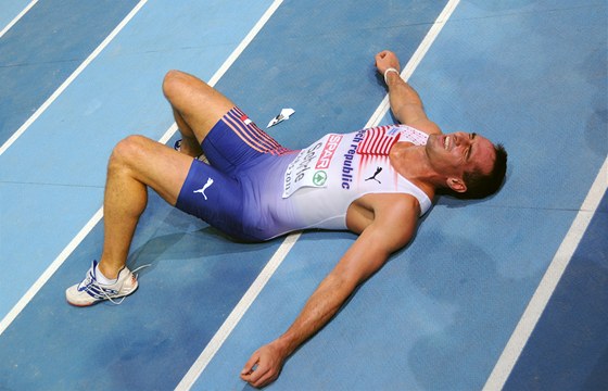 OBHÁJIL. Roman ebrle na halovém mistrovství Evropy obhájil bronz.