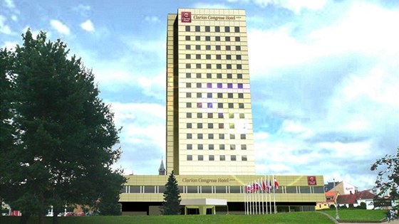 Vizualizace hotelu Clarion Congres Hotel eské Budjovice.  