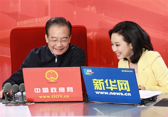 ínský premiér Wen ia-pao se pipravuje na chat s uivateli internetu