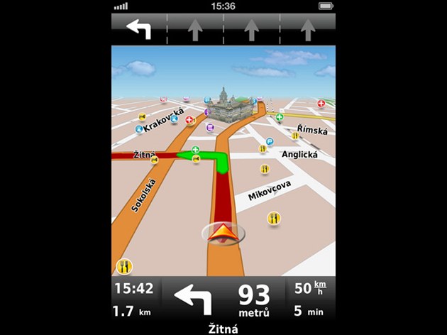 Navigace Dynavix pro iPhone