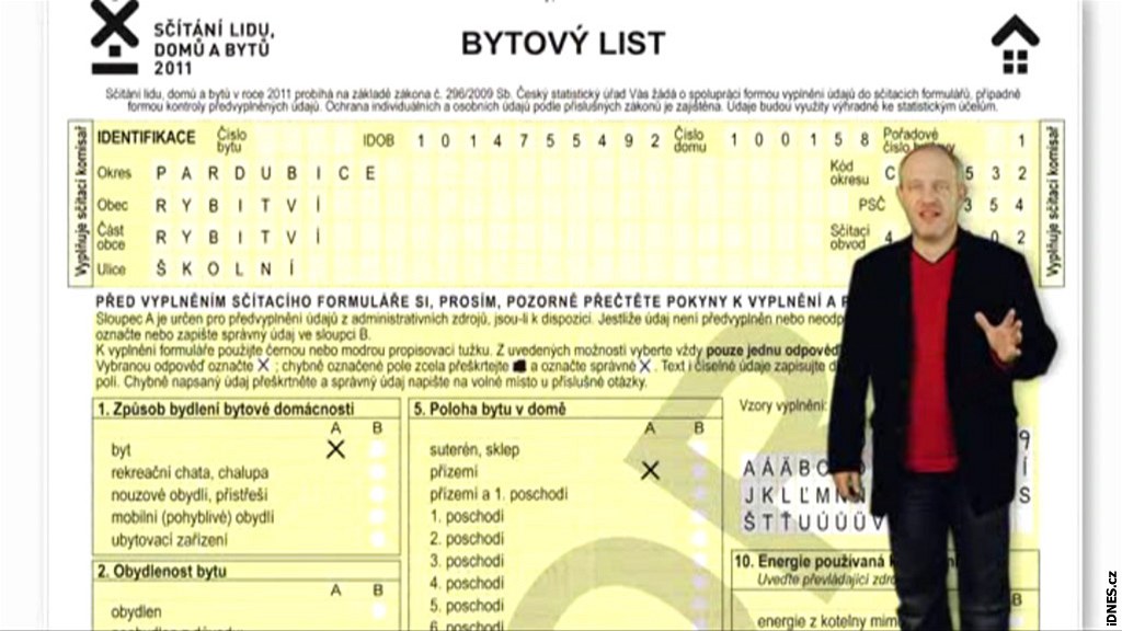 S�ítání lidu - Bytový list