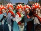 Karnevalov prvod masek v Milevsku