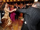 Ruby Rubacuoriová a rakouský stavební magnát Richard Lugner na plese ve...