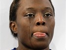 MEDAILOVÝ SEN SE ROZPLYNUL. Francouzská sprinterka Myriam Soumareová pláe, nebo v závod na 60 metr neuspla. 