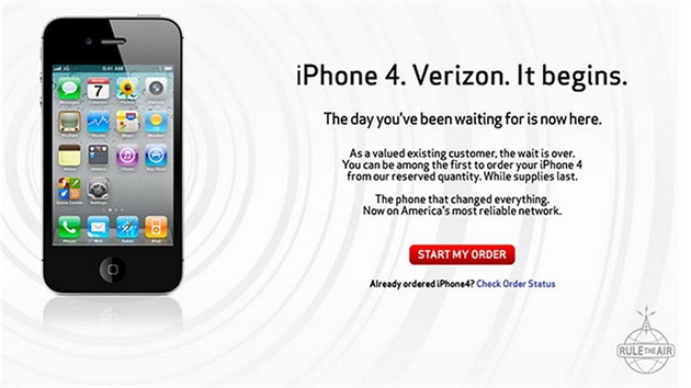 iPhone 4 pre-order Verizon
