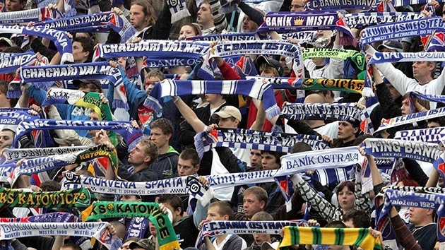 Fanouci ostravského Baníku. Ilustraní foto