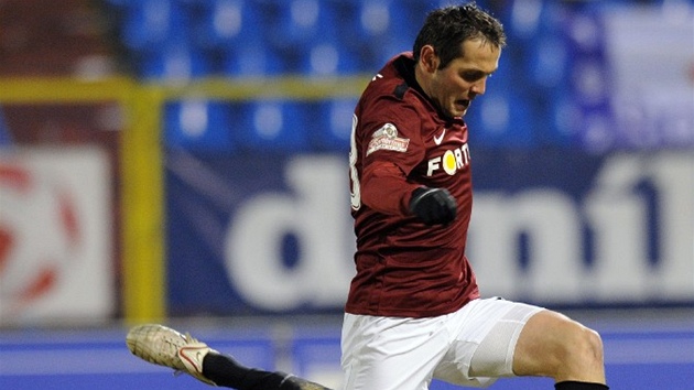 Sparanský útoník Andrej Keri v akci