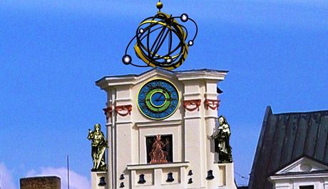 Jihlavský orloj by ml být umístn v hodinové vi bývalého jezuitského areálu v centru msta.