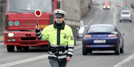 Na Znojemsku ádil falený policista (ilustraní snímek)
